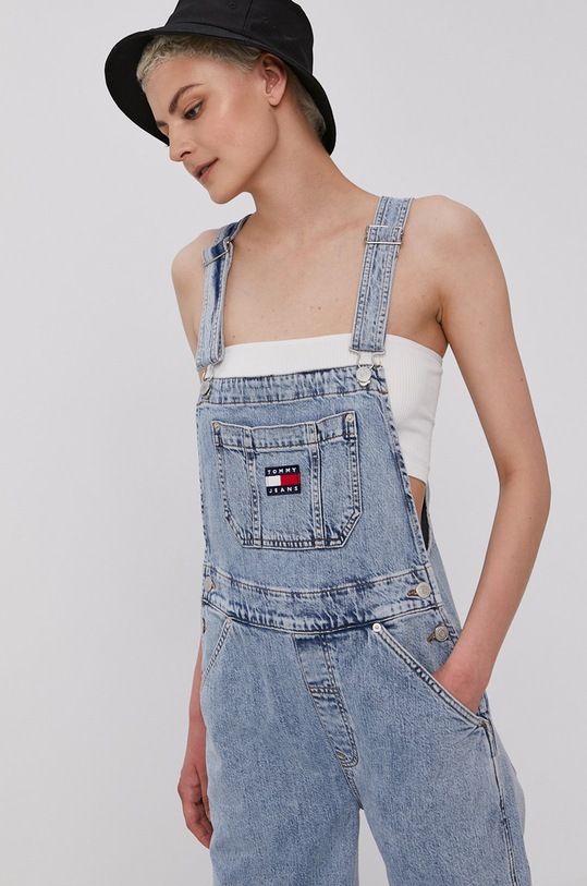 Tommy Jeans Ogrodniczki Dungaree DW0DW09899.4891 niebieski DW0DW09899.4891