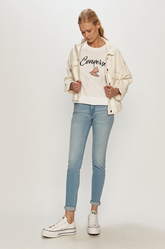 Lee jeansy Scarlett Bleached Azur L526PQXL niebieski SS21