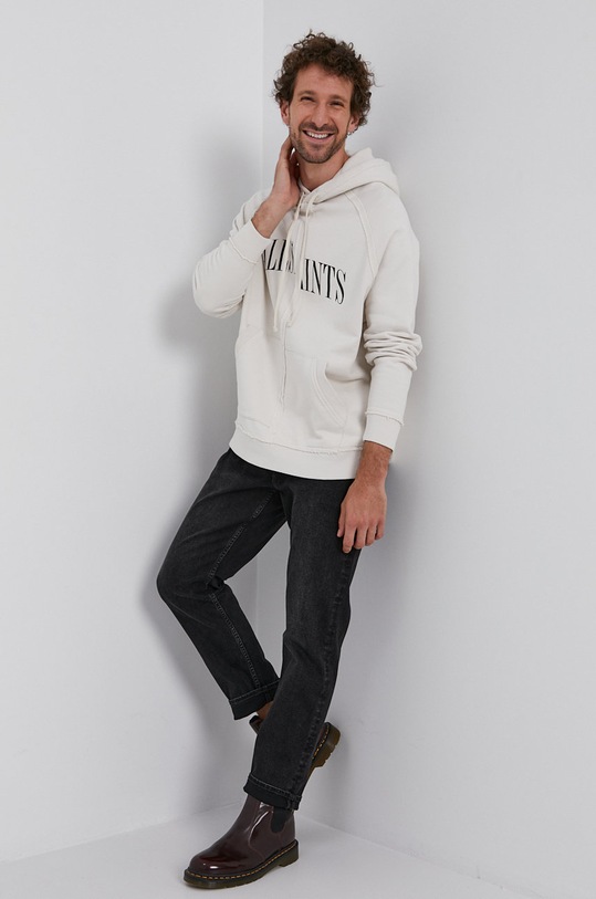 AllSaints Jeansy Jack ME015U czarny SS21