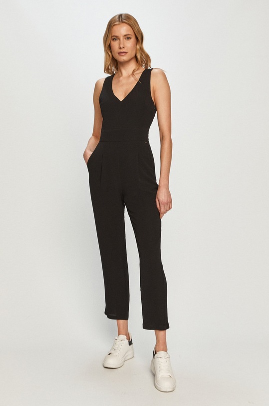Pepe Jeans - Overal Stella látka čierna PL230300.999