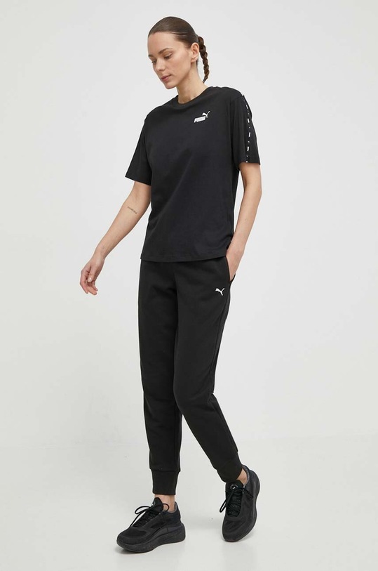 Puma spodnie dresowe 586842 czarny SS24