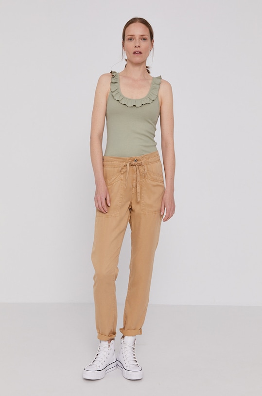 Kalhoty Pepe Jeans Dash hnědá PL211449.845