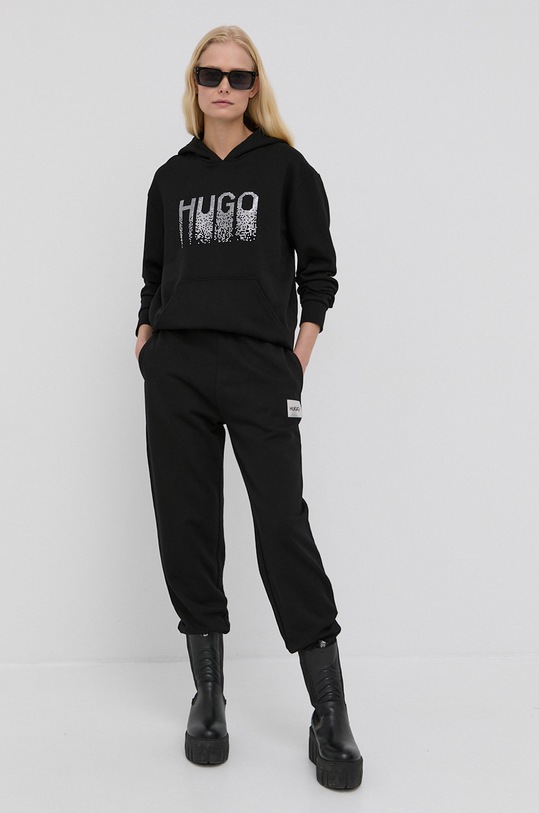 HUGO Spodnie 50455983 50455983 czarny AA00