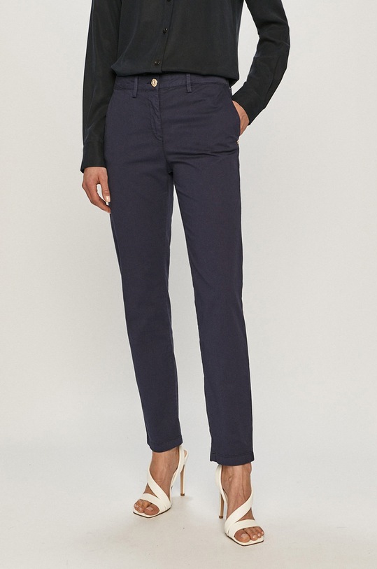 Nohavice Trussardi Jeans látka tmavomodrá 56P00001.1Y000158
