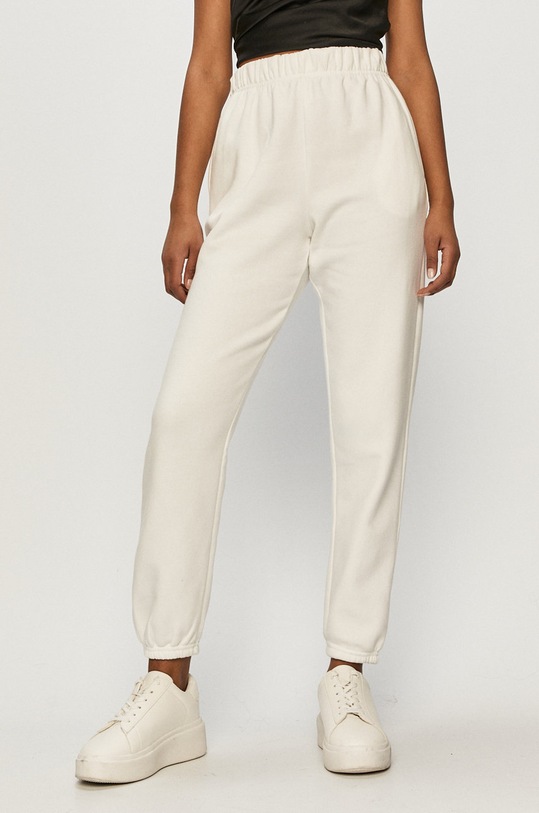Tally Weijl - Pantaloni tricotaj alb SPAPEPITCH4