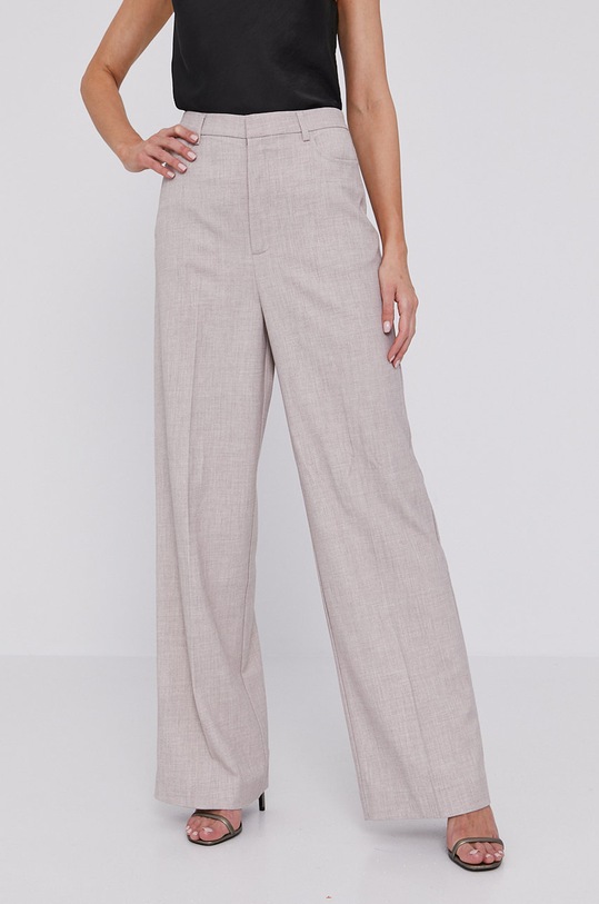 Bardot Pantaloni drept bej 56308PB