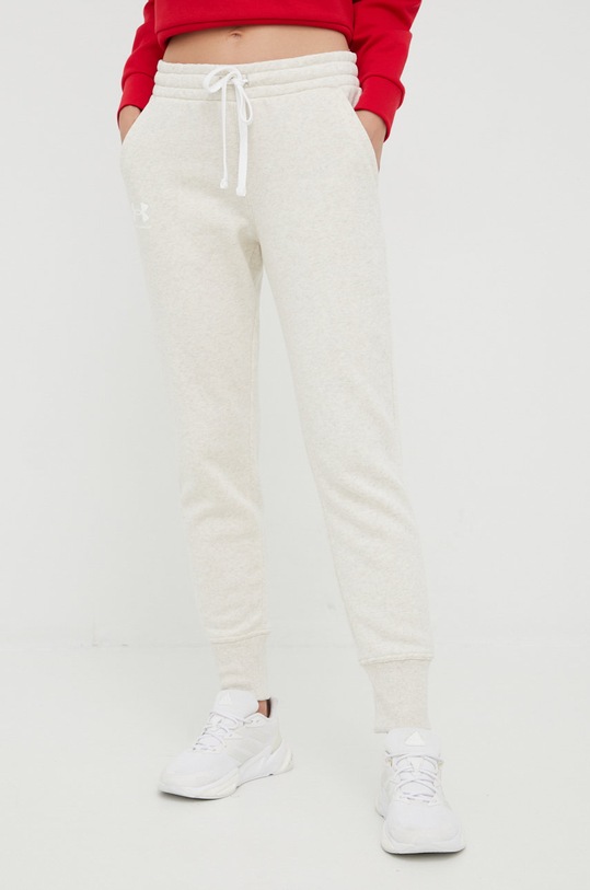 Under Armour spodnie melanż beżowy 1356416