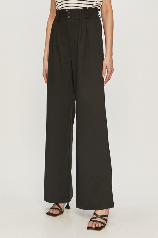 Tally Weijl - Nadrág SPAPEKOPPI fekete SS21