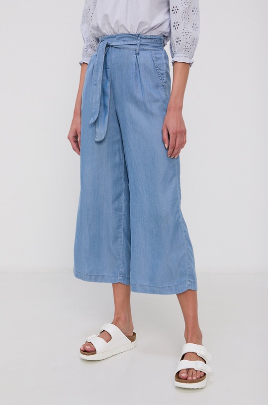 Nohavice Tally Weijl látka modrá SPATEGINTAT