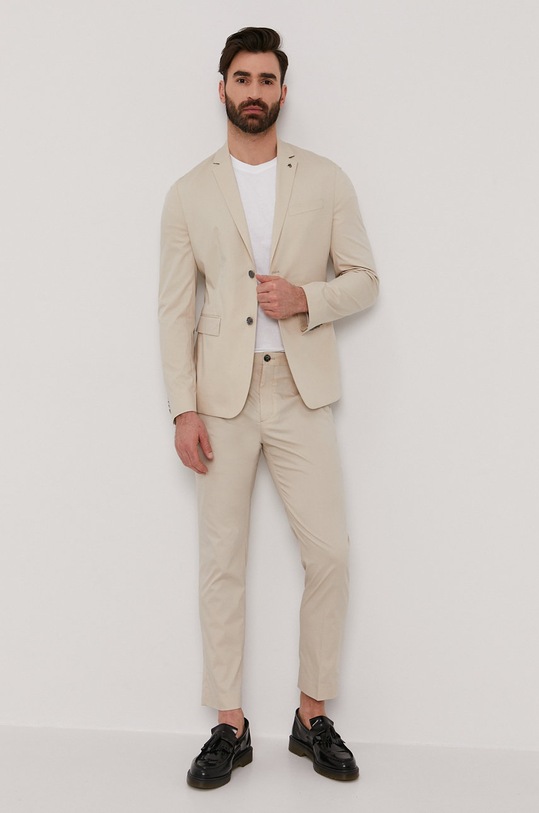 Calvin Klein Spodnie K10K106633.4891 beżowy SS21
