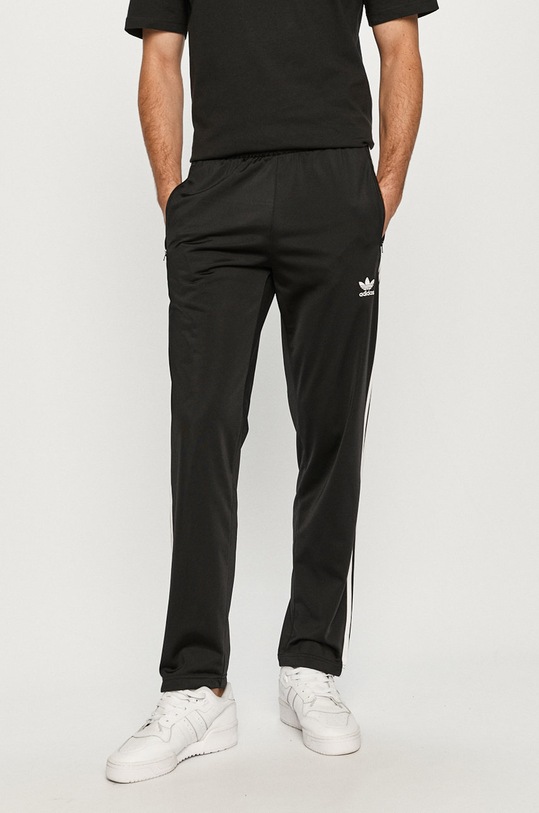 adidas Originals pantaloni GN3517 tricotaj negru GN3517