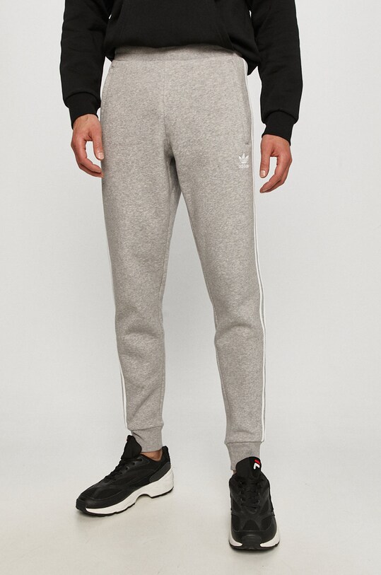 adidas Originals - Παντελόνι πλεκτό ύφασμα γκρί GN3530