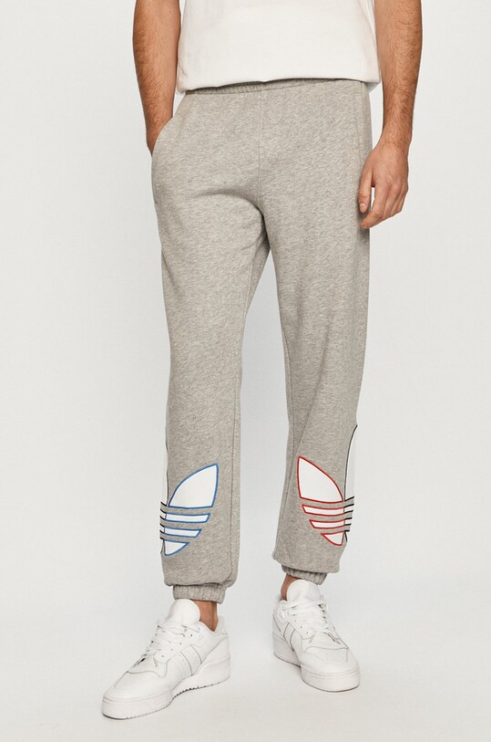 adidas Originals - Spodnie GN3575 aplikacja szary GN3575