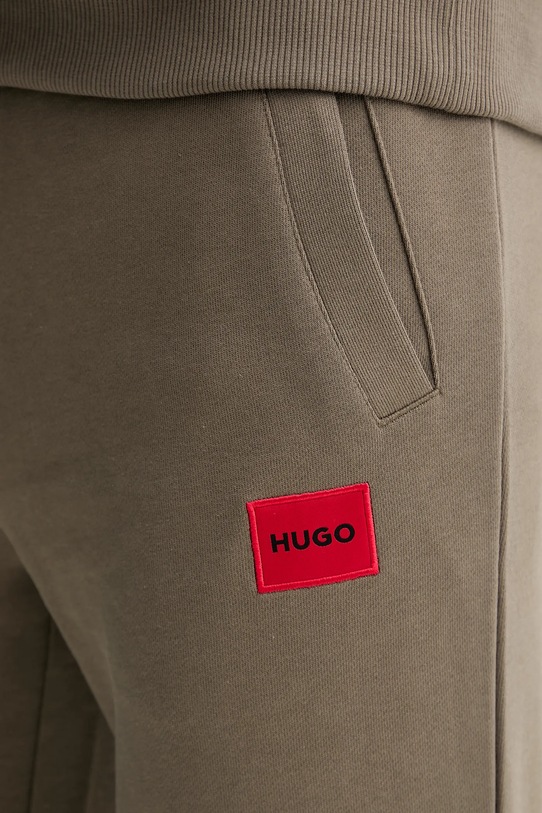 HUGO spodnie dresowe bawełniane zielony 50447963