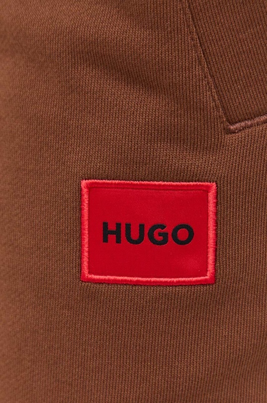 Бавовняні спортивні штани HUGO Doak212 50447963 коричневий