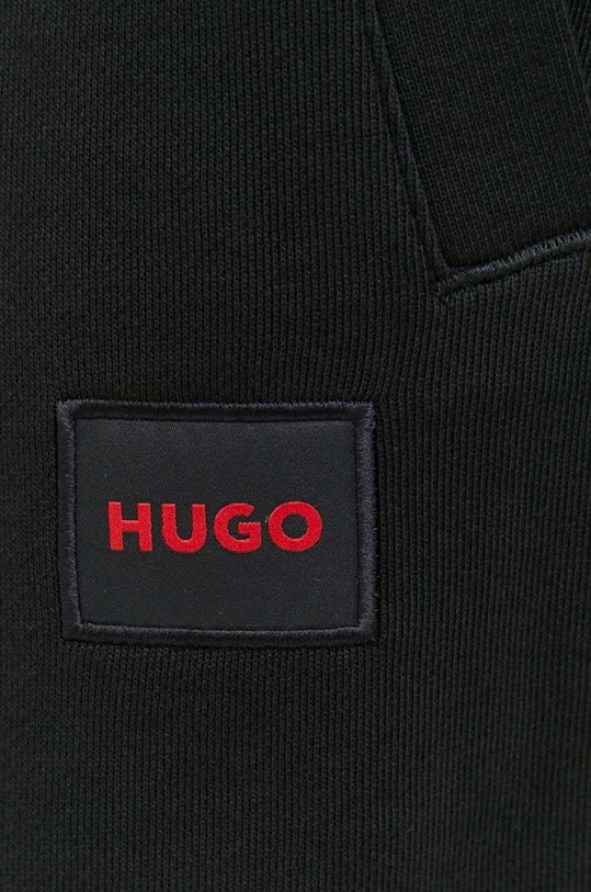 HUGO spodnie dresowe bawełniane czarny 50447963