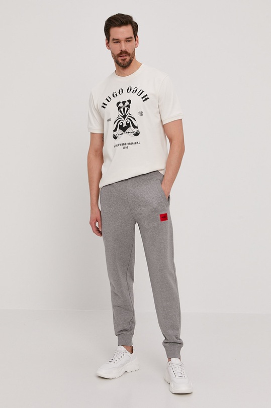 HUGO pantaloni de trening din bumbac 50447963 gri AA00