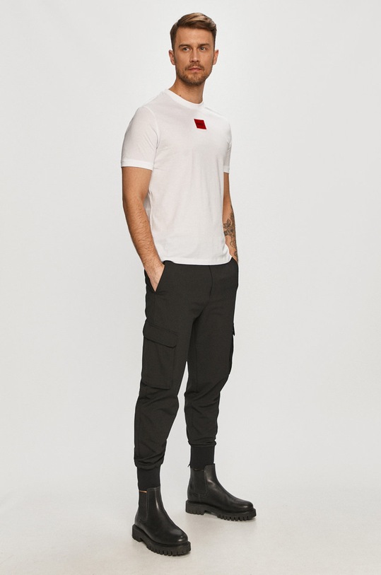 HUGO - Spodnie 50441760 50441760 czarny SS21