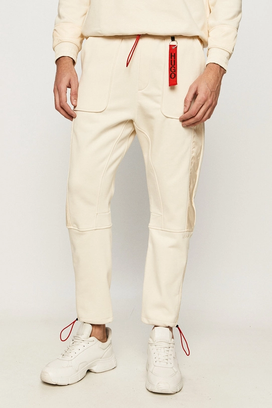 Hugo - Pantaloni tricotaj bej 50443302