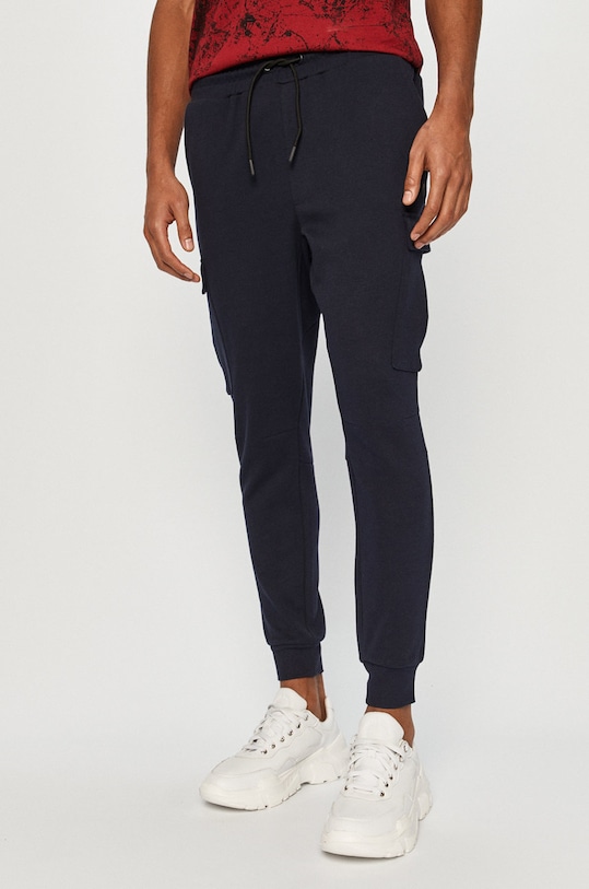 4F - Spodnie dzianina granatowy D4Z20.SPMD303