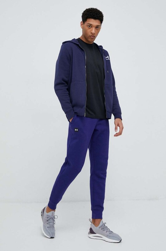 Under Armour spodnie dresowe 1357128 fioletowy SS23
