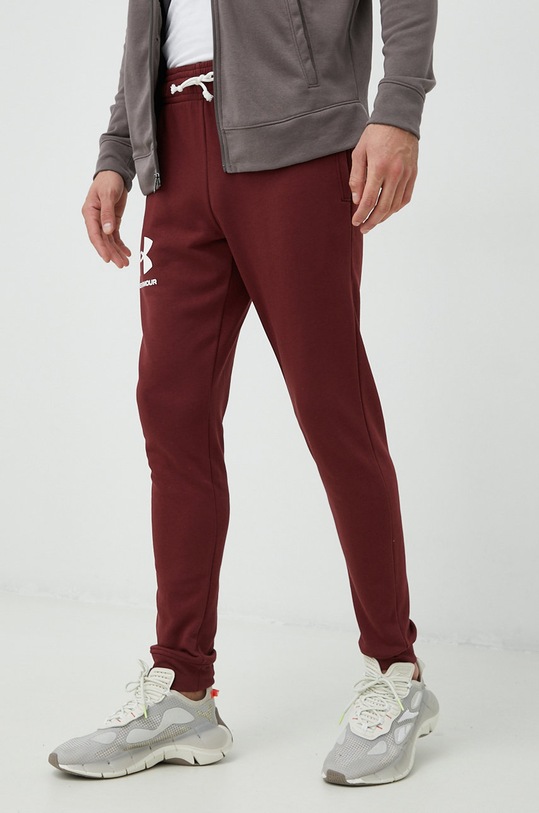 Kalhoty Under Armour pletenina hnědá 1361642