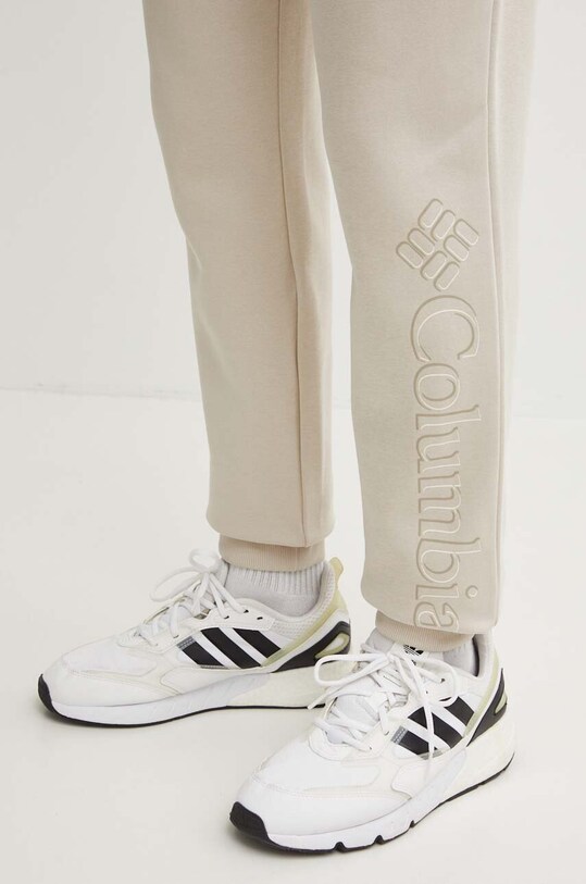 Columbia pantaloni de trening CSC Logo bej 1911601