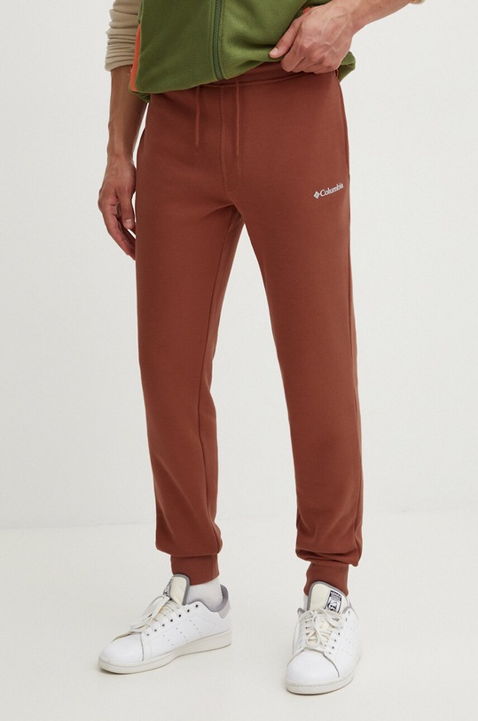 Columbia pantaloni de trening CSC Logo maro 1911601