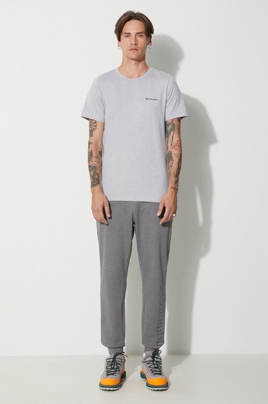 Columbia pantaloni de trening CSC Logo 1911601 gri SS24