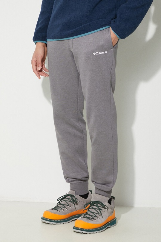 Columbia pantaloni de trening CSC Logo tricotaj gri 1911601