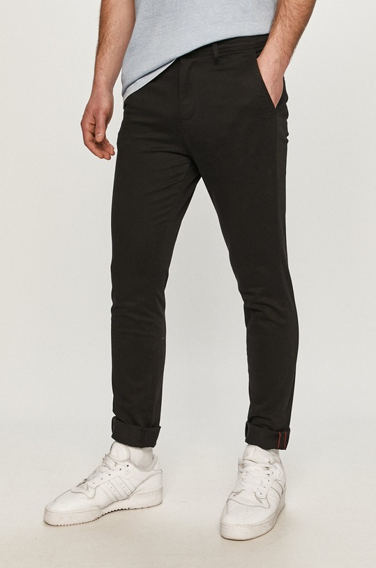 Jack & Jones Spodnie z elastanem czarny 12150158