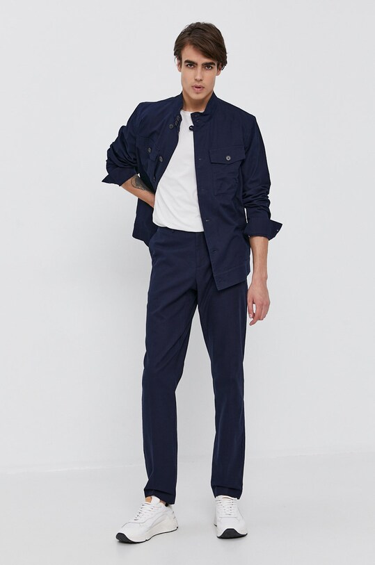 Sisley Spodnie 4ZT555ED9.016 granatowy SS21