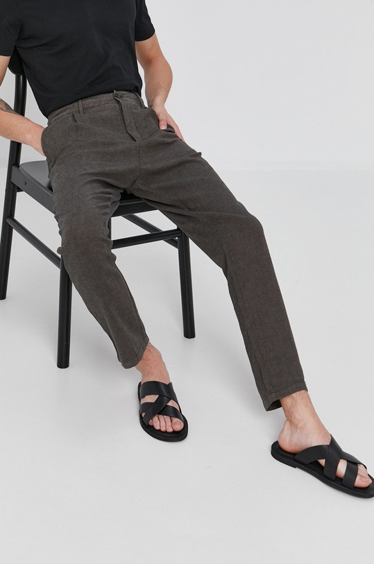 Kalhoty Sisley chinos zelená 4ZY155E99.95A