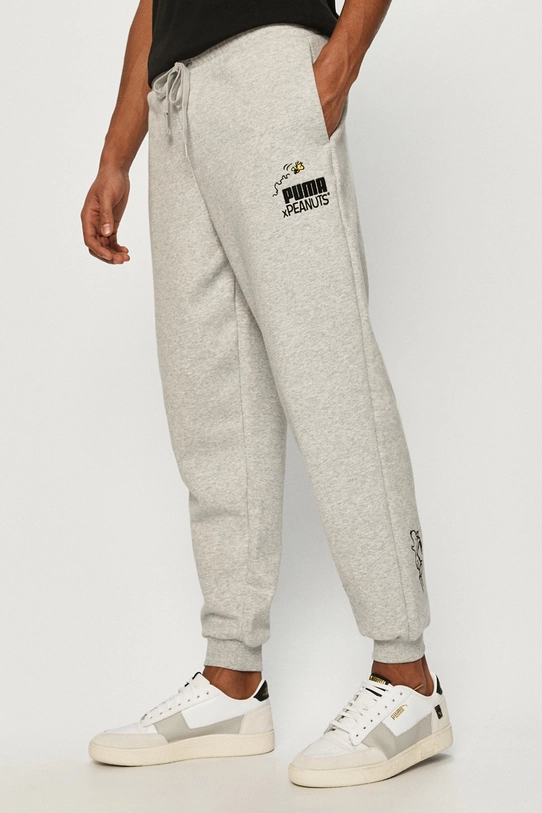 Puma - Pantaloni x Peanuts 530615 530615 gri SS21