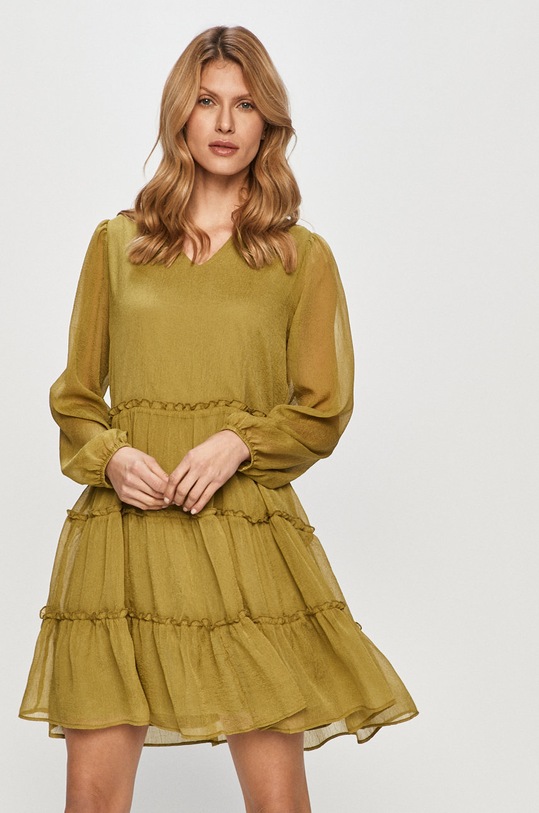 Vila - Šaty látka zelená 14062809