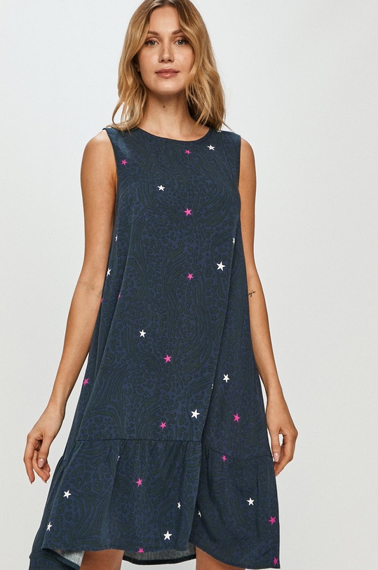 Femi Stories - Sukienka Flores granatowy FLORES.SZN