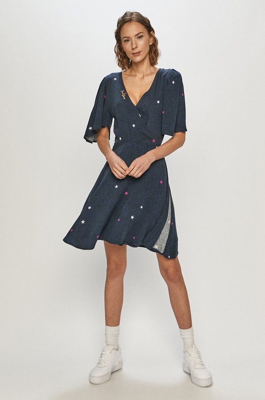 Femi Stories - Šaty Dessak DESSAK.SZN námořnická modř SS21