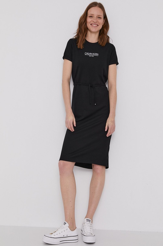Šaty Calvin Klein midi černá K20K202805.4891