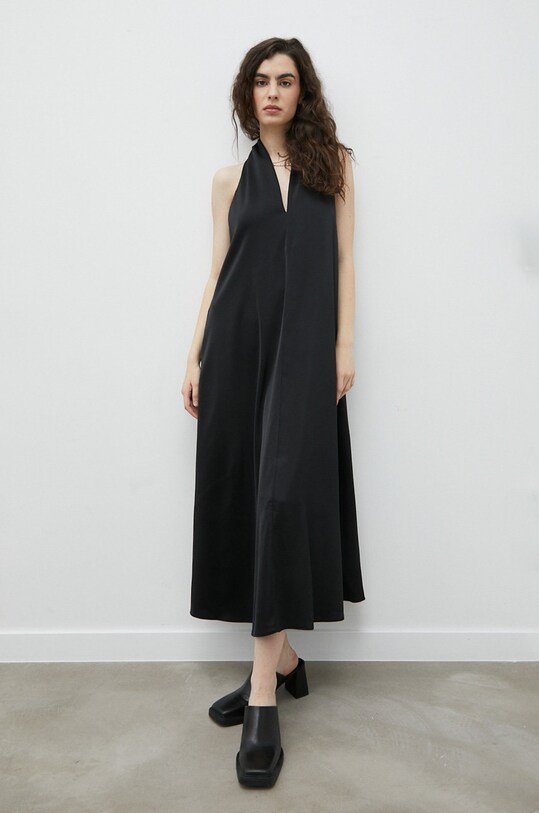 Φόρεμα Samsoe Samsoe F21100203 μαύρο AW21