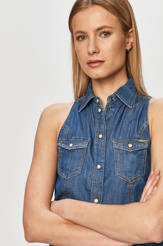 Pepe Jeans - Sukienka jeansowa Jess niebieski PL952815.000
