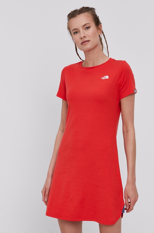 Šaty The North Face NF0A493TV331 červená SS21