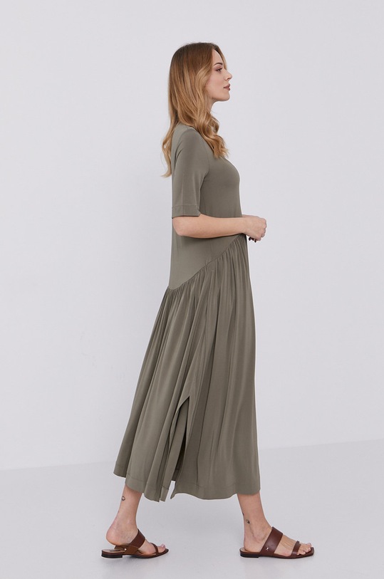 Max Mara Leisure sukienka z elastanem zielony 36210916600
