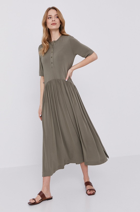 Max Mara Leisure sukienka 36210916600 zielony SS21