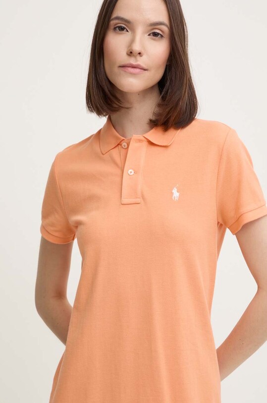 Бавовняна сукня Polo Ralph Lauren помаранчевий 211799490016