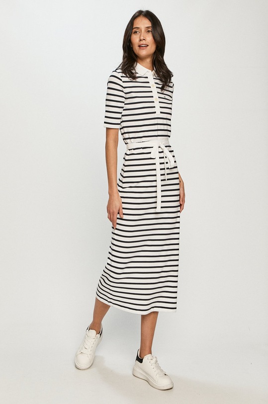 Šaty Tommy Hilfiger WW0WW30370.4891 bílá SS21