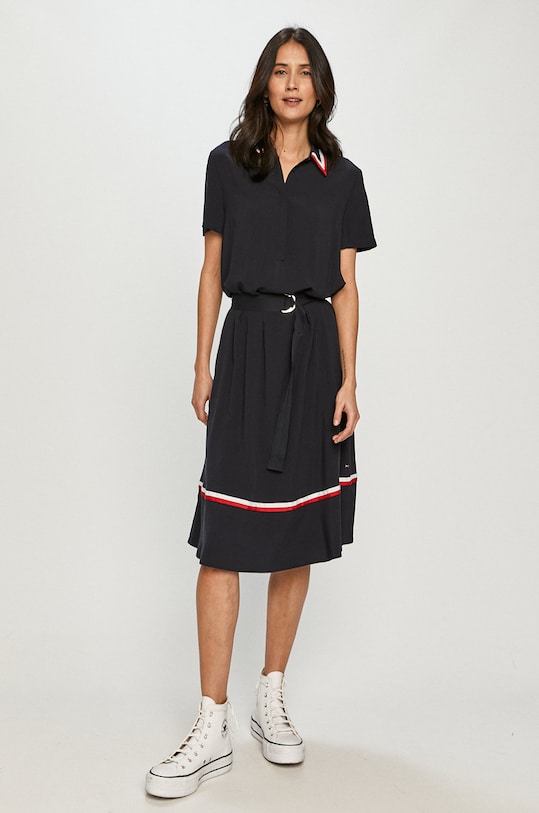 Tommy Hilfiger Rochie WW0WW30343.4891 bleumarin SS21