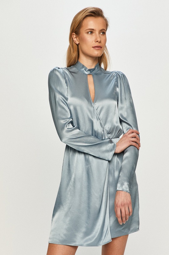 The Kooples - Sukienka rozkloszowany niebieski FROB22143K