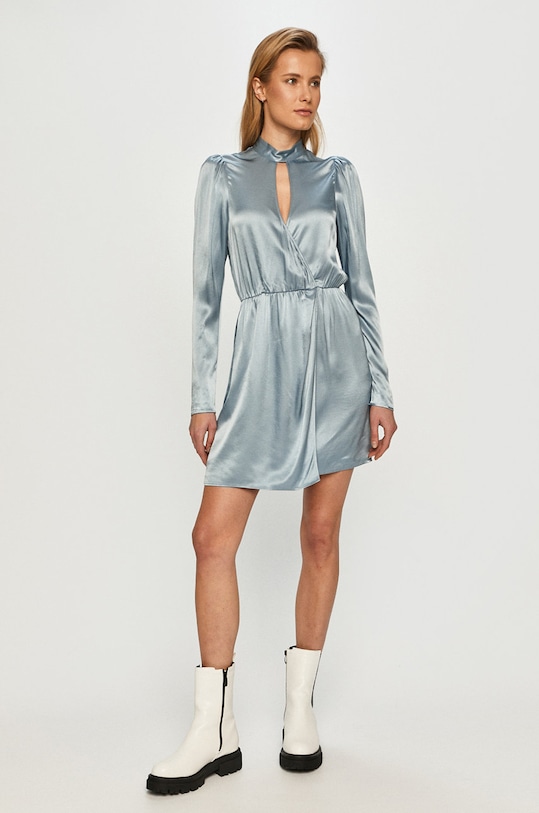 The Kooples - Sukienka FROB22143K niebieski SS21