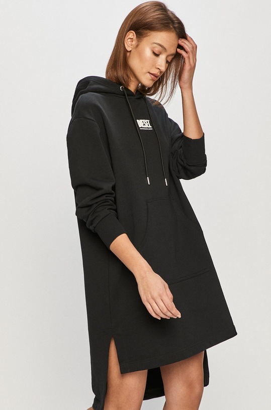 Diesel - Sukienka bawełna czarny A04527.0IAJH
