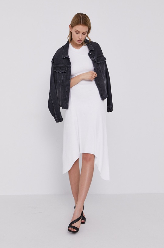 AllSaints Rochie WD114T alb SS22